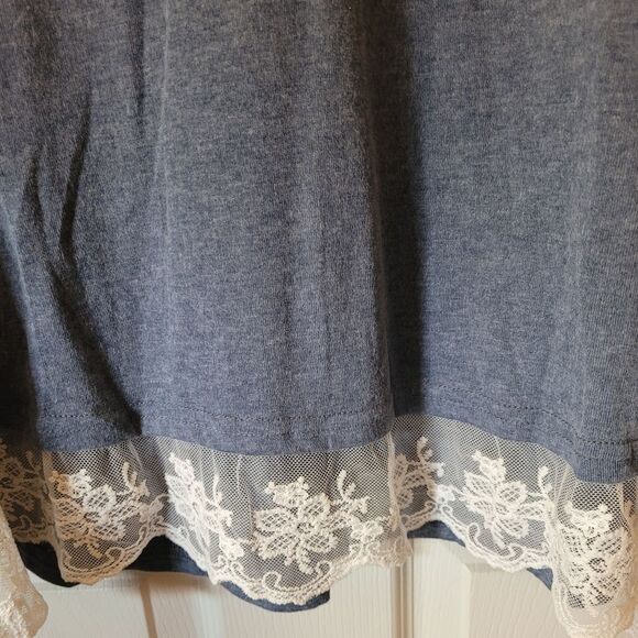 SANIFER BLUE TUNIC TOP - Picture 3 of 6